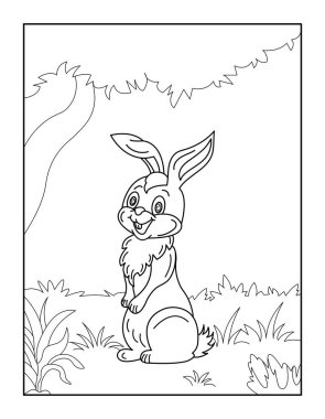 Çocuklar için Mutlu Paskalya Boyama Sayfaları. Rahatlama ve meditasyon için boyama kitabı.