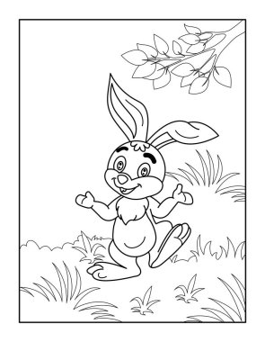 Çocuklar için Mutlu Paskalya Boyama Sayfaları. Rahatlama ve meditasyon için boyama kitabı.