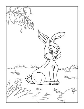 Çocuklar için Mutlu Paskalya Boyama Sayfaları. Rahatlama ve meditasyon için boyama kitabı.