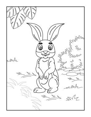 Çocuklar için Mutlu Paskalya Boyama Sayfaları. Rahatlama ve meditasyon için boyama kitabı.