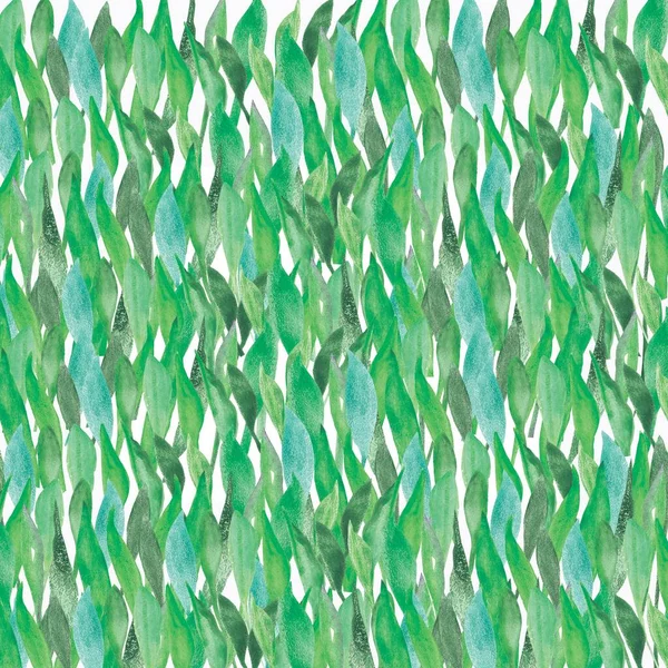 Aquarel Hand Geschilderd Natuur Groen Achtergrond Compositie Met Groen Blauw Rechtenvrije Stockfoto's