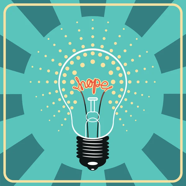 duygusal işareti umut içinde parlayan lamba