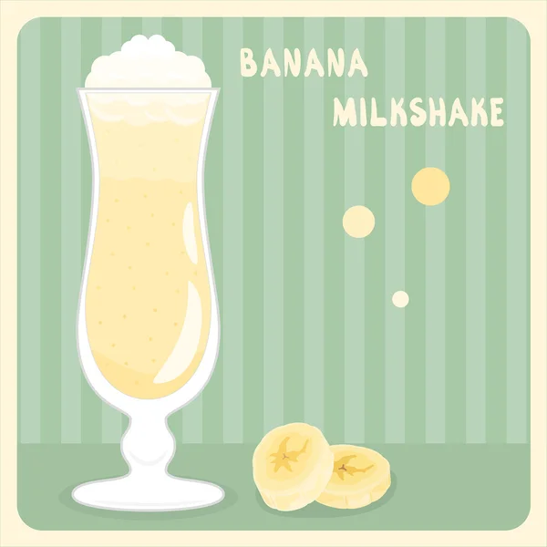 vektör kremalı muz milkshake