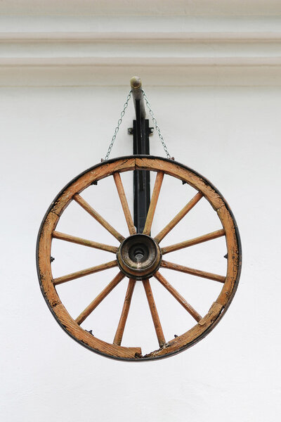 Antique wooden wheel