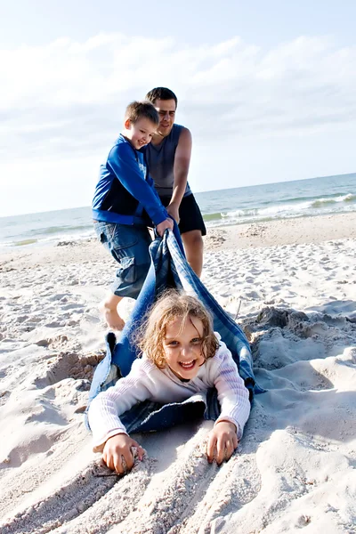 Fun on the beach — Stock Photo, Image