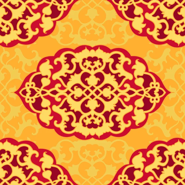 중동 카펫 스타일 완벽 한 패턴 벡터. — 스톡 벡터