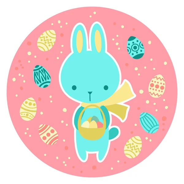 Easter rabbit vector character. — Stock Vector