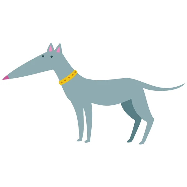 Roztomilý pes izolované vektorové ilustrace. — Stockový vektor