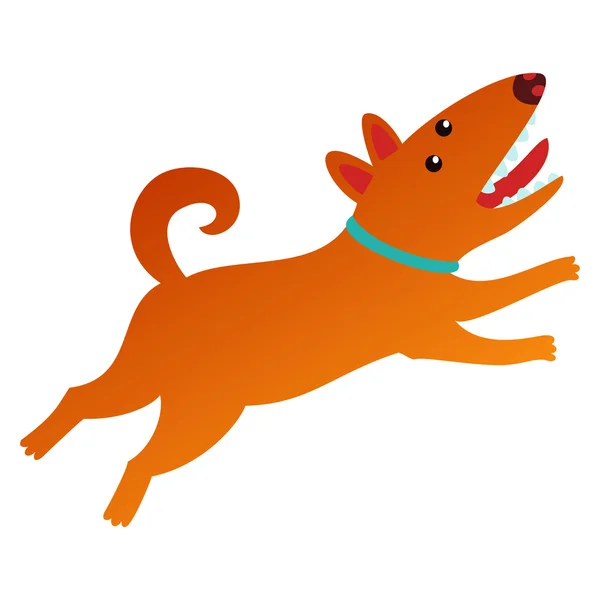 Leuke hond geïsoleerde vectorillustratie. — Stockvector