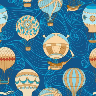 aerostats vektör seamless modeli