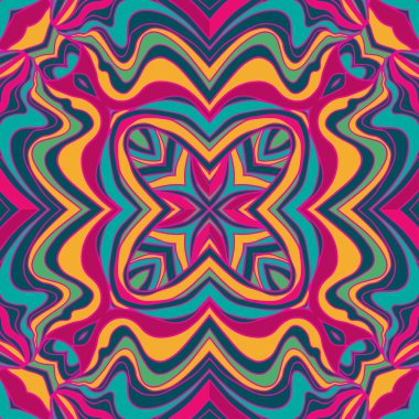 Soyut geometrik vektör dikişsiz desen.