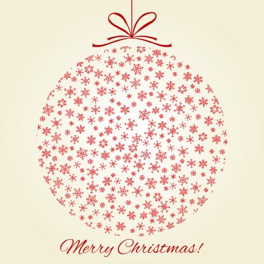 Noel, yeni yıl vektör tebrik kartı.