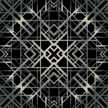 Art deco stil vektör geometrik desen.