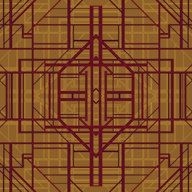 Art deco stil vektör geometrik desen.