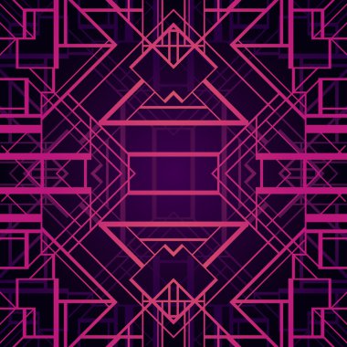 Art deco stil vektör geometrik desen.