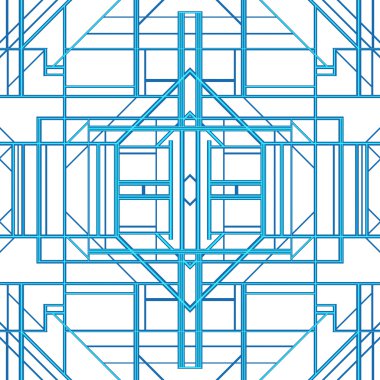 Art deco stil vektör geometrik desen.