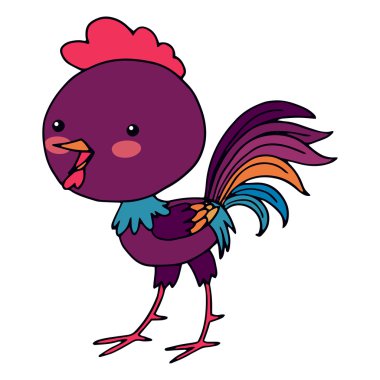 Çince Zodyak hayvan vektör çizim.