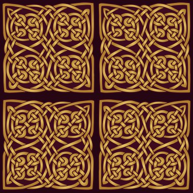 Celtic stil süsleme vektör desen.