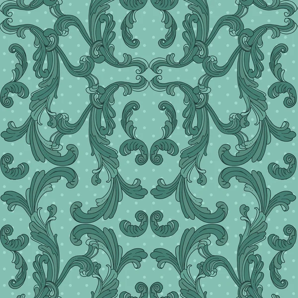 Baroque style vector seamless pattern. — Stock Vector