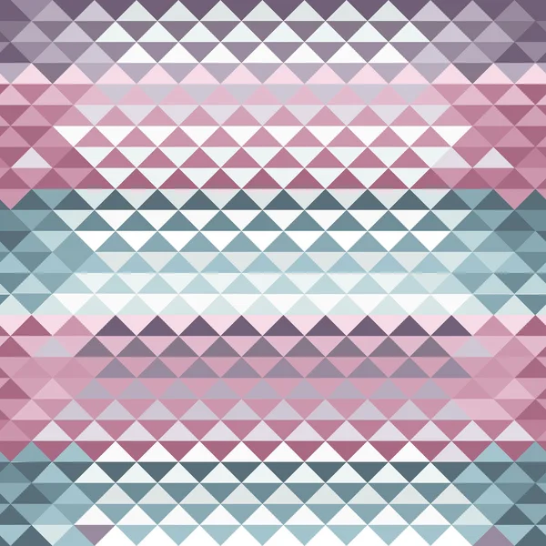 カラフルな三角形のタイルのシームレスなベクター パターン. — ストックベクタ