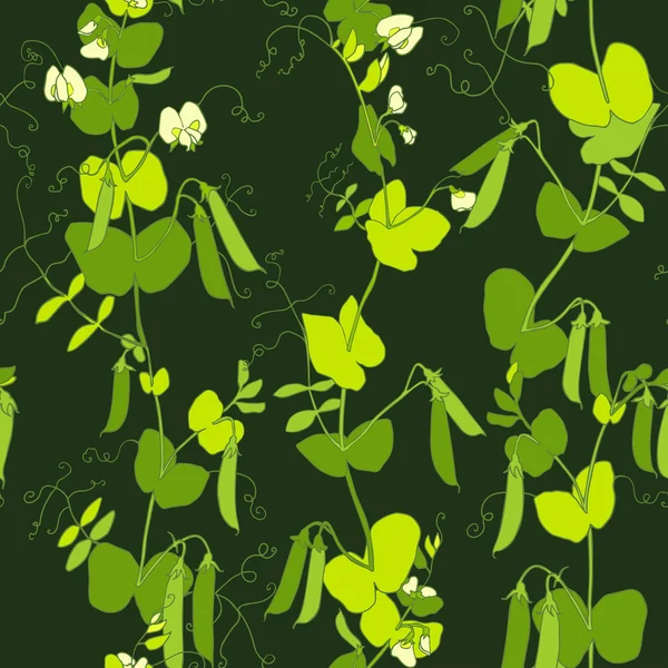 Pois verts vecteur motif sans couture . — Image vectorielle