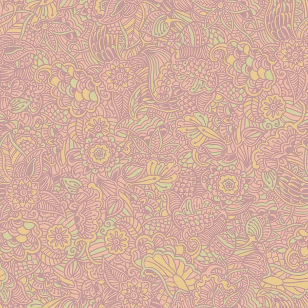 Pastel vector floral patrón sin costura . — Vector de stock