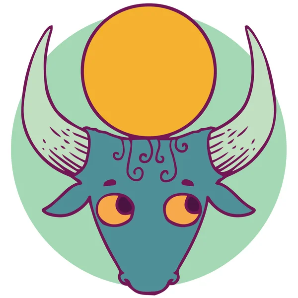 Sterrenbeeld cartoon vectorillustratie. Taurus. — Stockvector