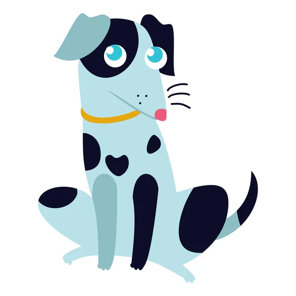 Lindo perro aislado vector ilustración . — Vector de stock