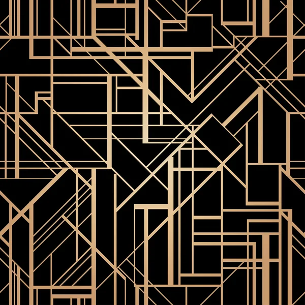 アールデコ スタイルの幾何学的なパターン ベクトル. — ストックベクタ