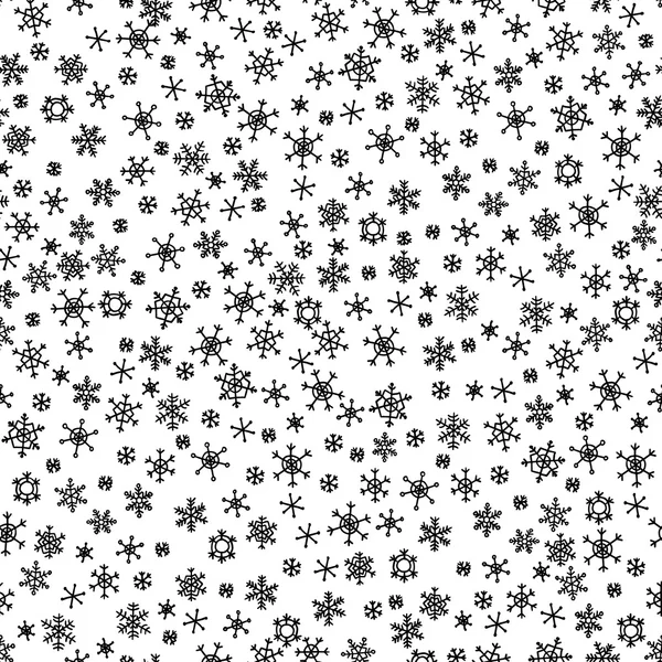 Motif vectoriel sans couture Snowflakes . — Image vectorielle