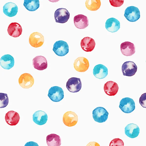 Watercolor-style spots abstract vector seamless background. — Stock Vector