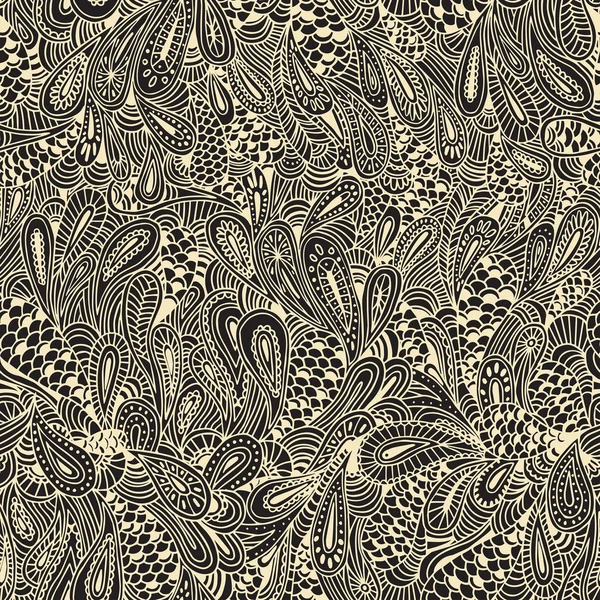 Colorato modello vettoriale floreale in stile paisley senza cuciture . — Vettoriale Stock