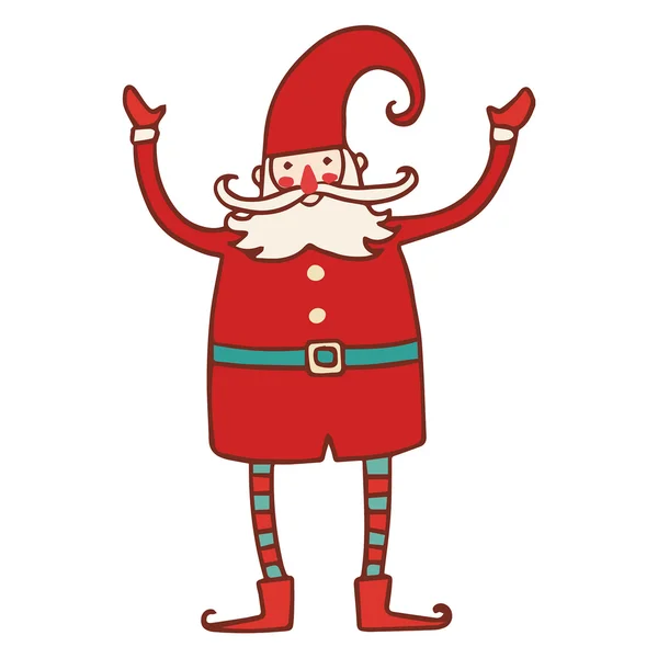 Vector illustration of Santa. — Stock Vector