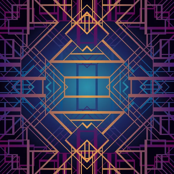 Art deco stil vektör geometrik desen.