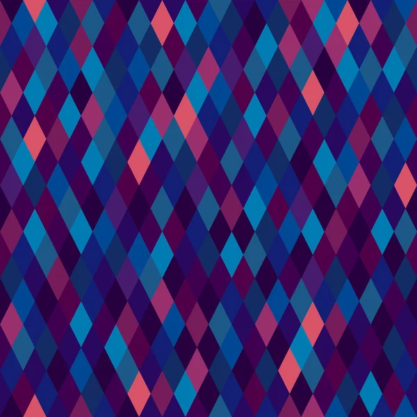 Colorful diamond tiles seamless vector pattern. — Stock Vector
