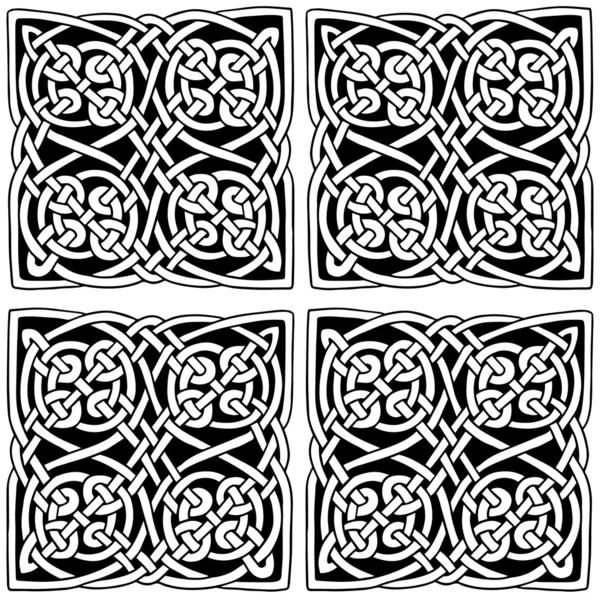 Keltische stijl decoratie vector patroon. — Stockvector