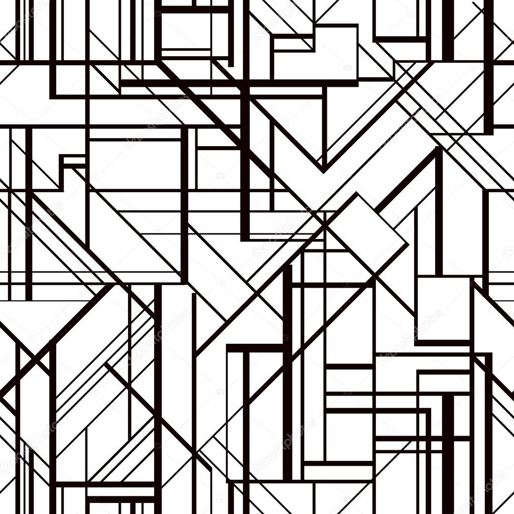 Art deco style vector geometric pattern.