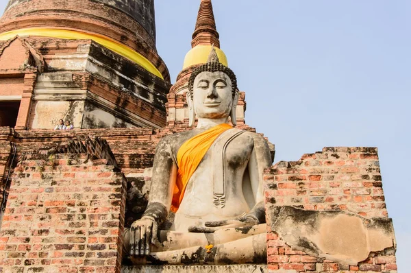 Świątynia w ayutthaya, Tajlandia — Zdjęcie stockowe