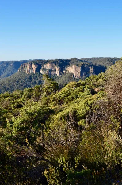 Pohled Shipleyovu Plošinu Blackheath Modrých Horách Austrálie Jak Vidět Stěn — Stock fotografie