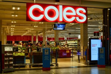 Kuzey Ryde, Sydney, Avustralya 'daki Macquarie Center' da bir Coles süpermarketi.