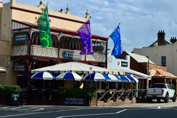 Zabytkowe Budynki Służące Jako Sklepy Restauracje Windsor Zachód Sydney Australia — Zdjęcie stockowe