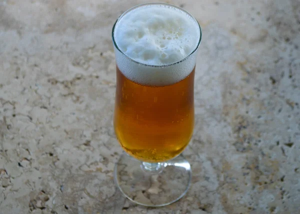 Una Cerveza Belga Vaso Listo Para Beber — Foto de Stock