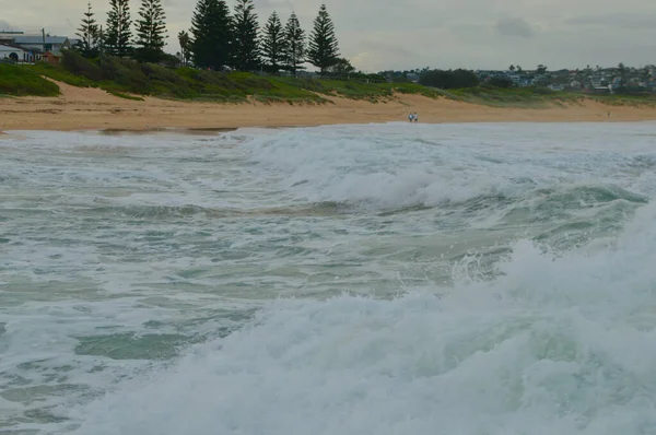 Una Vista South Curl Curl Beach Sydney Australia Con Grandi — Foto Stock