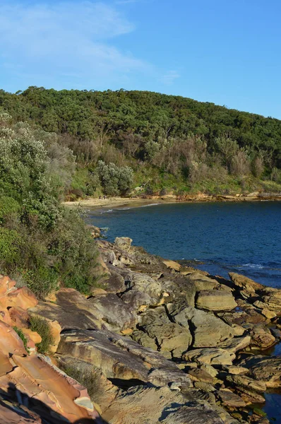 Μια Θέα Της Παραλίας Little Congwong Κοντά Στο Perouse Στο — Φωτογραφία Αρχείου