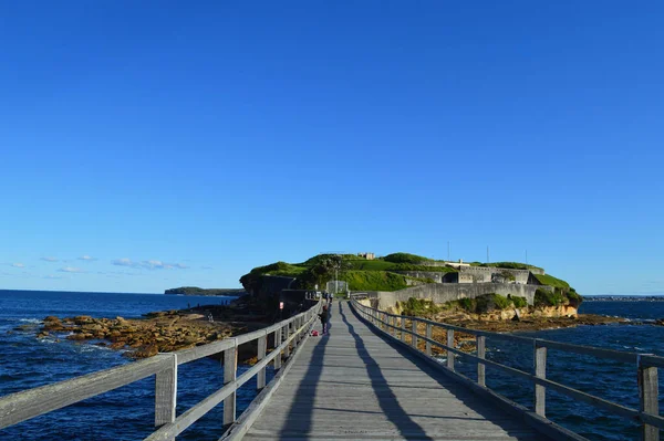 View Boardwalk Links Bare Island Perouse Sydney Australia — Stock fotografie