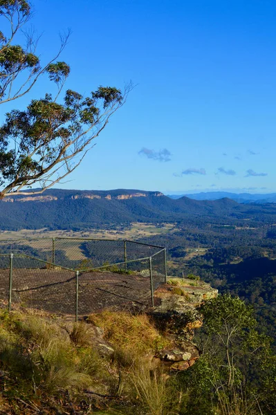 오스트레일리아 의푸른 산맥에 고개에서 바라본 — 스톡 사진