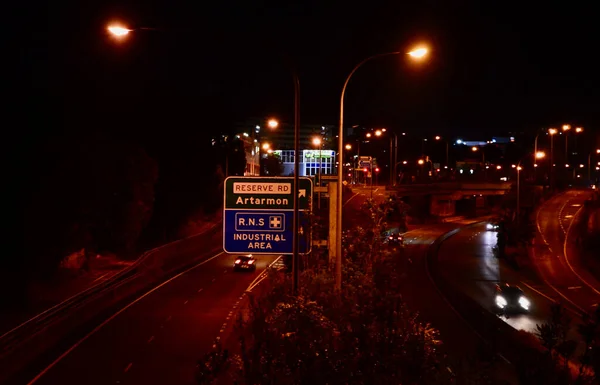 Ampel Auf Der Autobahn Bei Artarmon Sydneys Nordseite — Stockfoto