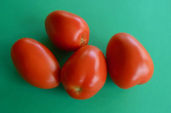 Ripe Roma Tomatoes Simple Background — Stock Photo, Image