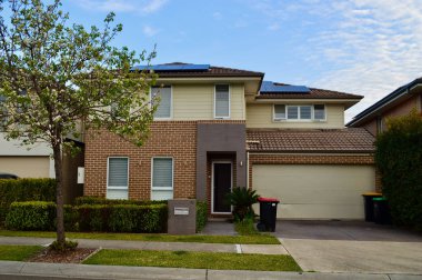 Batı Sydney, Avustralya 'da Cranebrook' ta modern bir ev.