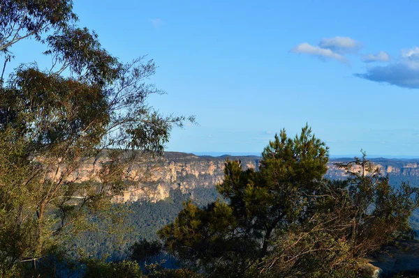 Widok Sublime Point Spojrzenie Błękitnych Górach Australii — Zdjęcie stockowe